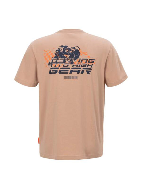 Fanouškovské tričko KTM Red Bull Racing GEAR světle hnědé