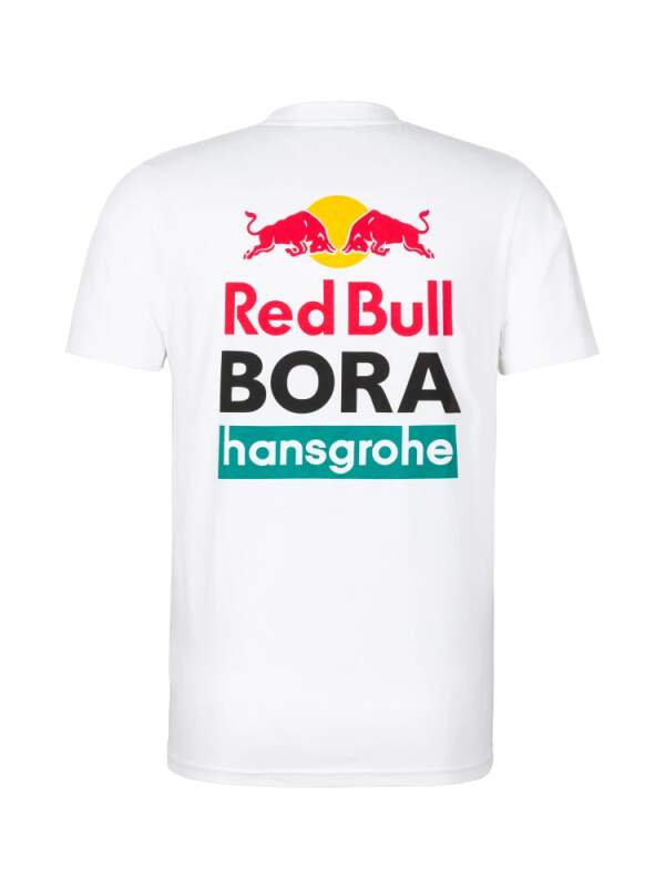 Fanouškovské tričko Red Bull Bora Hansgrohe bílé s logem