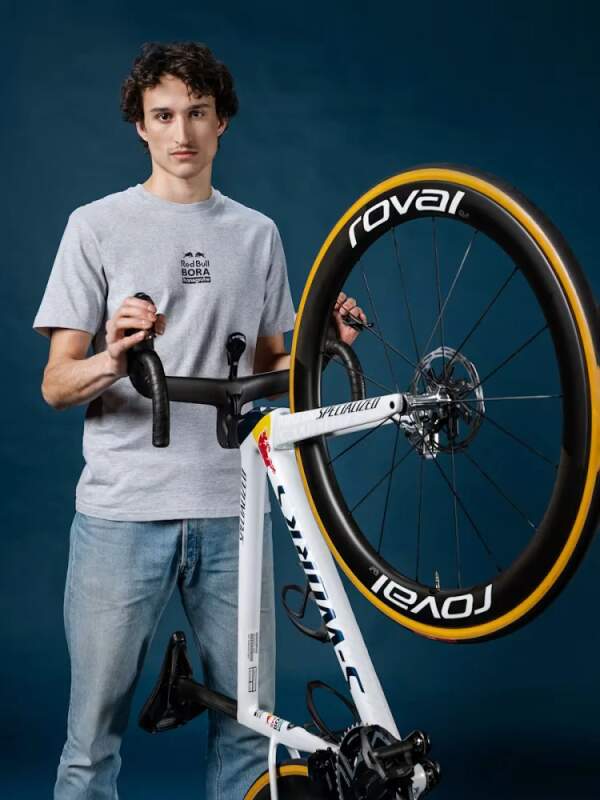 Fanouškovské tričko Red Bull Bora Hansgrohe šedé s logem