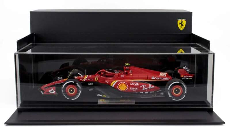 Model LookSmart Scuderia Ferrari SF-24 C. Sainz, vítěz GP Austrálie 2024, v měřítku 1:18