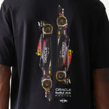 Oversized tričko Oracle Red Bull Racing New Era s grafikou – tmavě modré