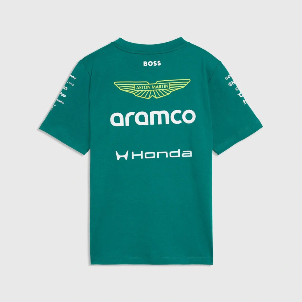 Dětské tričko Aston Martin F1 Team 2026 – zelené