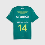 Tričko Aston Martin F1 Team Fernando Alonso #14 2026 – zelené