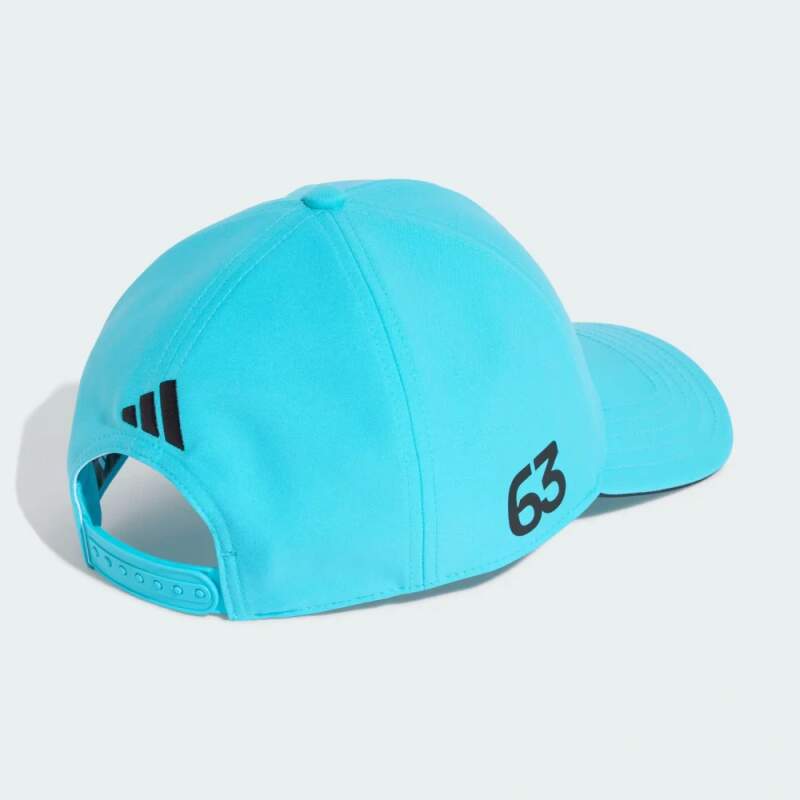 Modrá kšiltovka George Russell Mercedes AMG Petronas F1 x Adidas - týmová edice