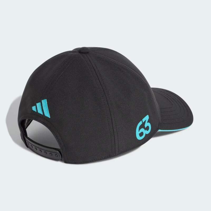 Černá kšiltovka George Russell Mercedes AMG Petronas F1 x Adidas - týmová edice