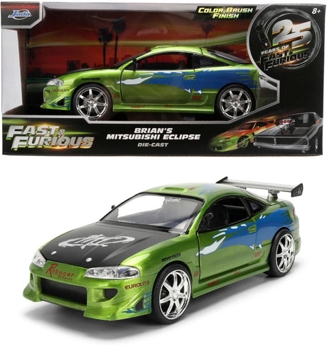 Model Jada Rychle a zběsile Brian's Mitsubishi Eclipse v měřítku 1:24 – 25th Anniversary Edition