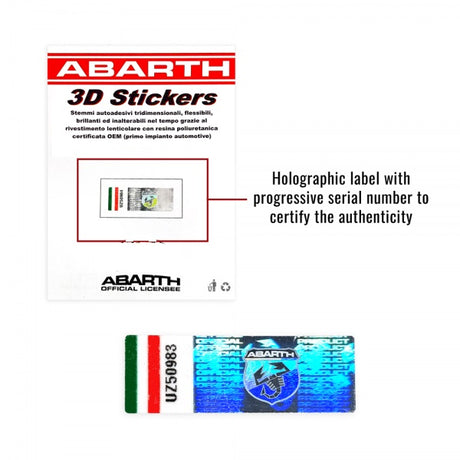 Logo ABARTH 3D venkovní