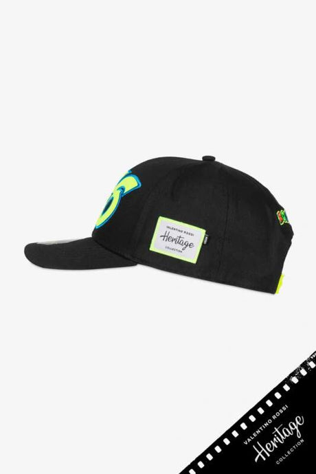 Kšiltovka VR46 Valentino Rossi - Heritage černá