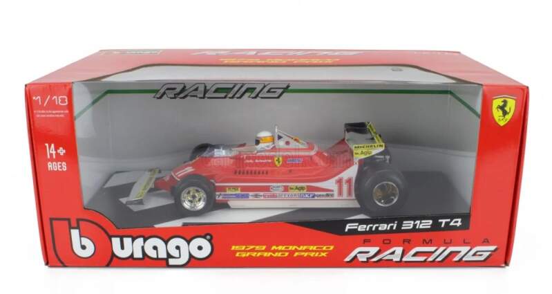 Model Ferrari F1 312T4 1979, GP Monaka, J. Scheckter