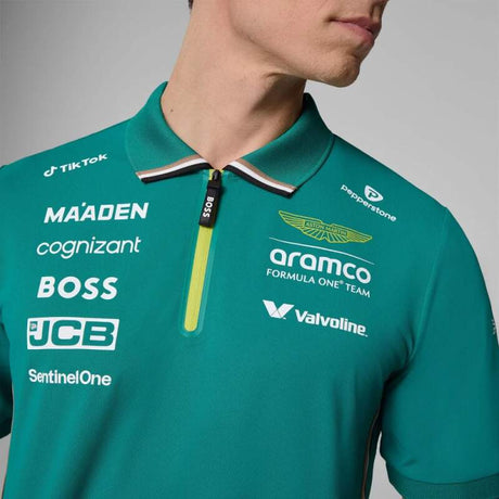 Týmová polokošile Aston Martin F1 Team s logy sponzorů