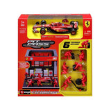 Model Bburago Scuderia Ferrari F1 1:43 Charles Leclerc s modelem boxu