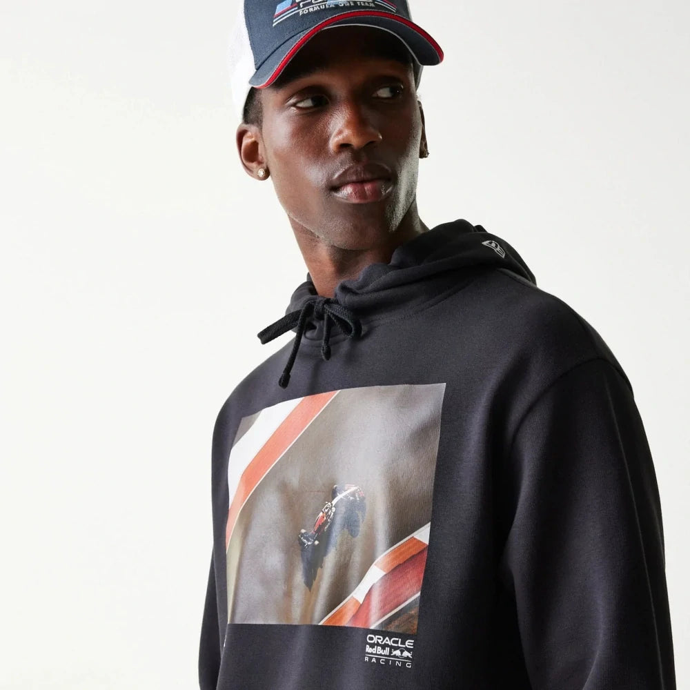 Oversized mikina Oracle Red Bull Racing New Era s grafikou – tmavě modrá