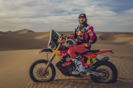 Model motocyklu Red Bull KTM 450 Rally Dakar 2024 Toby Price č. 8