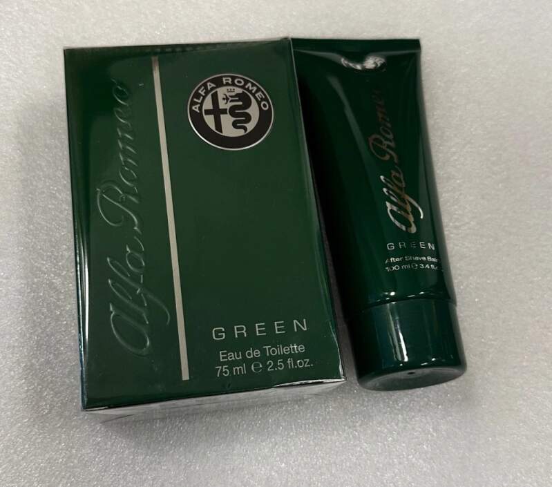 Alfa Romeo Green Eau De Toilette 75 ml + After Shave balzám 100 ml dárková sada