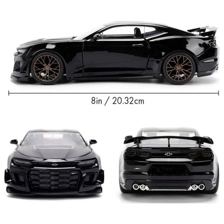 Model Chevrolet Camaro 2024 ZL1 1LE černý - Rychle a zběsile