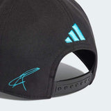 Černá kšiltovka George Russell Mercedes AMG Petronas F1 x Adidas - týmová edice