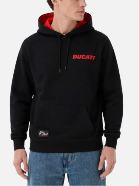 Pánská mikina Ducati Corse černá - edice 100th years DUCATI