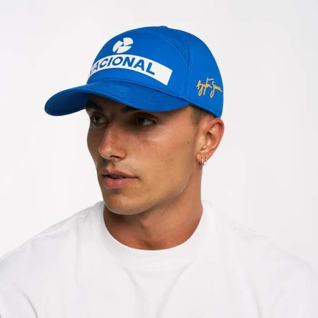 Ayrton Senna kšiltovka Nacional modrá
