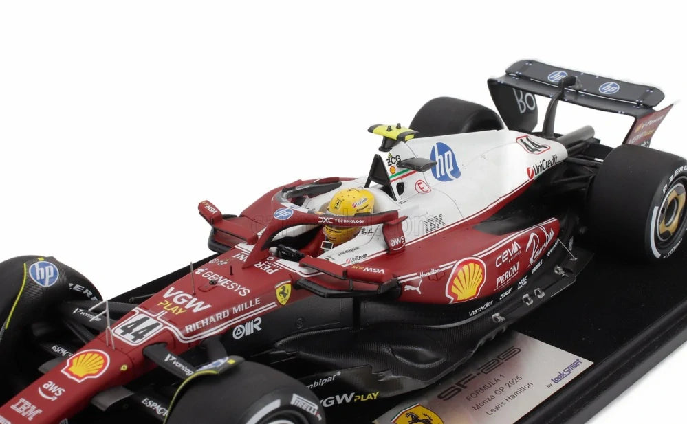Model LookSmart Scuderia Ferrari SF-25 L. Hamilton v měřítku 1:18 – Monza GP 2025