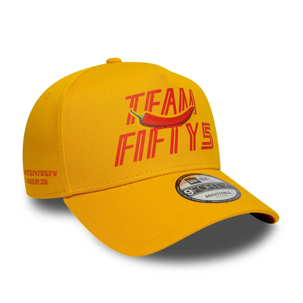 Kšiltovka Carlos Sainz TEAMFIFTY5 New Era 9FORTY – žlutá