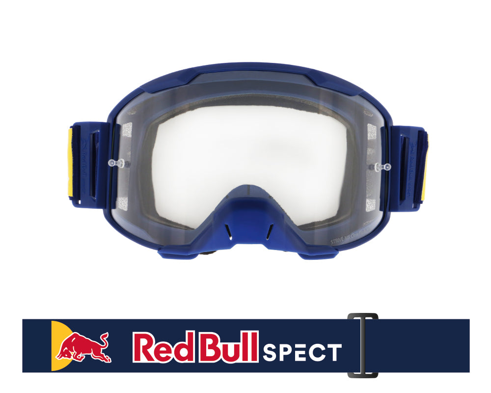 Red Bull Spect motokrosové brýle STRIVE tmavě modré s čirým sklem
