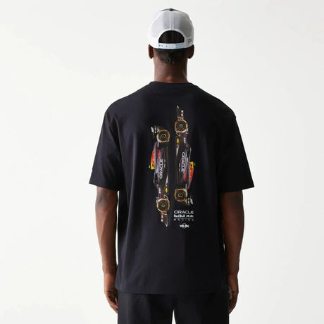 Oversized tričko Oracle Red Bull Racing New Era s grafikou – tmavě modré