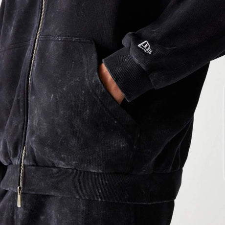 Volnočasová mikina na zip - McLaren F1 NE GRPHC černá washed