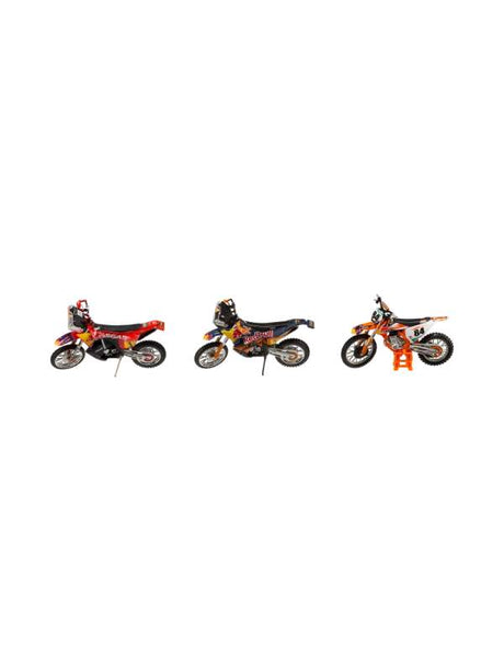 Set 3 motocyklů KTM Red Bull Racing BBurago