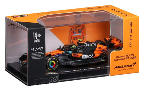 Model McLaren F1 MCL39 BBurago #4 Lando Norris 2025 v měřítku 1:43 - Signature