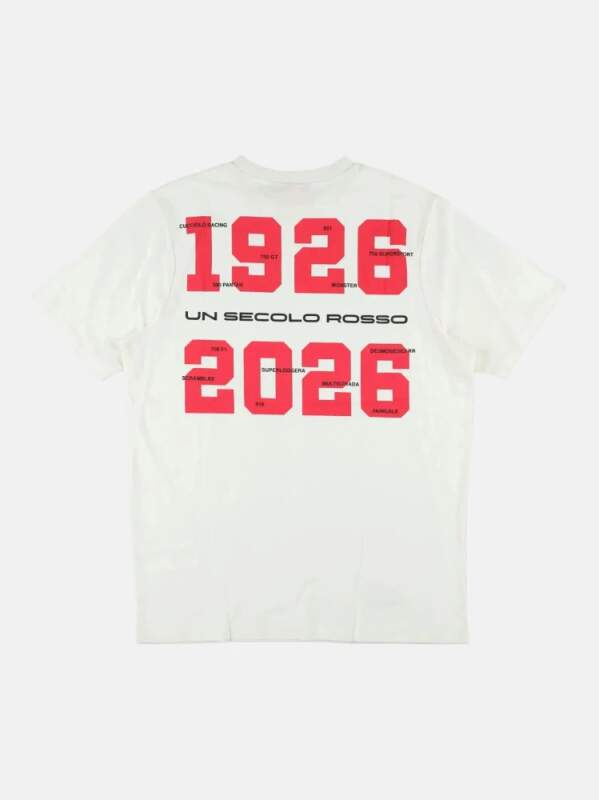 Pánské tričko Ducati Corse bílé - edice 100th years DUCATI