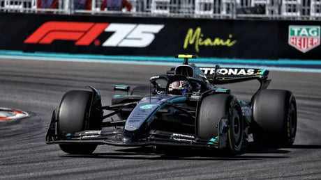 3D rám PETROL ART Miami s modelem Mercedes Kimi Antonelli v měřítku 1:43 – Miami GP 2025