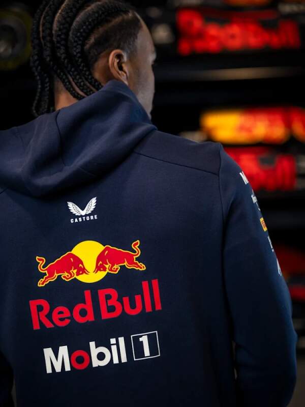 Týmová mikina s kapucí Oracle Red Bull Racing s logy sponzorů