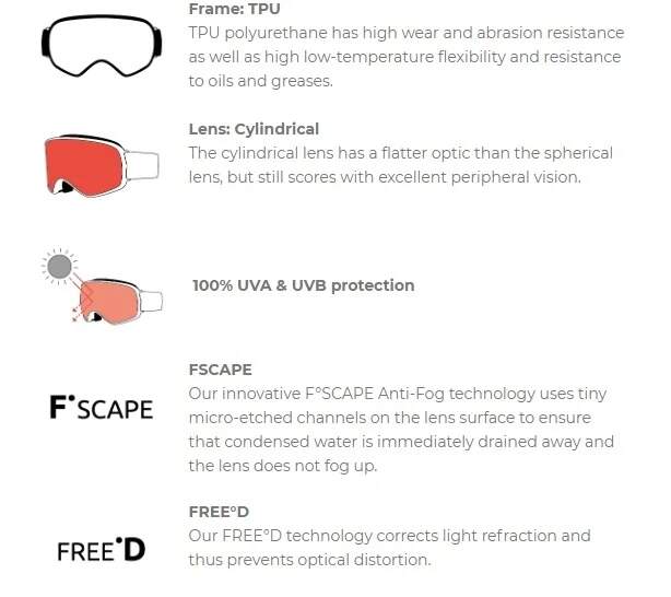 Red Bull Spect motokrosové brýle STRIVE černé se stříbrným sklem