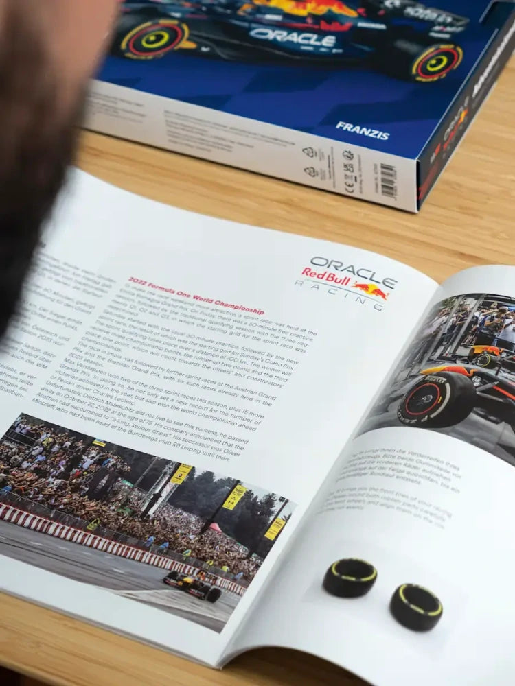 Stavebnice modelu Oracle Red Bull Racing RB21 Max Verstappen v měřítku 1:43 – adventní kalendář
